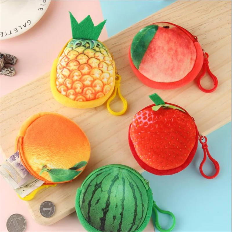 

Creative 3D Plush Coin Purse Women Small Wallet Female Cute Portable Hook Ladies Mini Wallet Coin Bag New Arrive