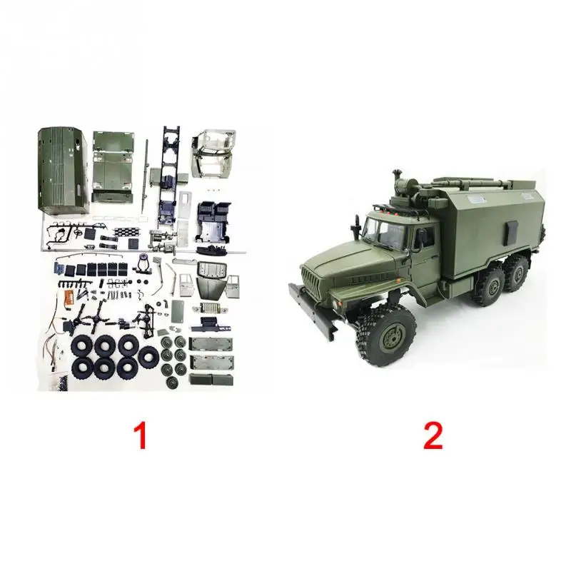 WPL B36 Урал 1/16 2,4G 6WD RC автомобиль военный грузовик Рок Гусеничный командный Коммуникационный автомобиль RTR игрушка авто армейские грузовики