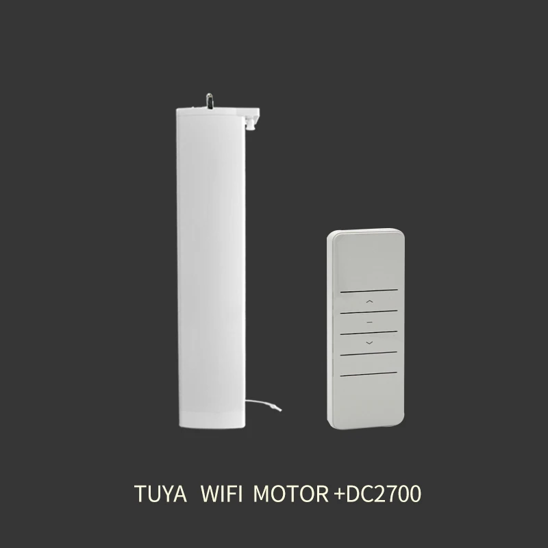 motor and DC2700 Wifi Электрический мотор для занавесок, Tuya smart app/дистанционное управление vioce управление через alexa echo и Google home для умного дома - Цвет: motor and DC2700