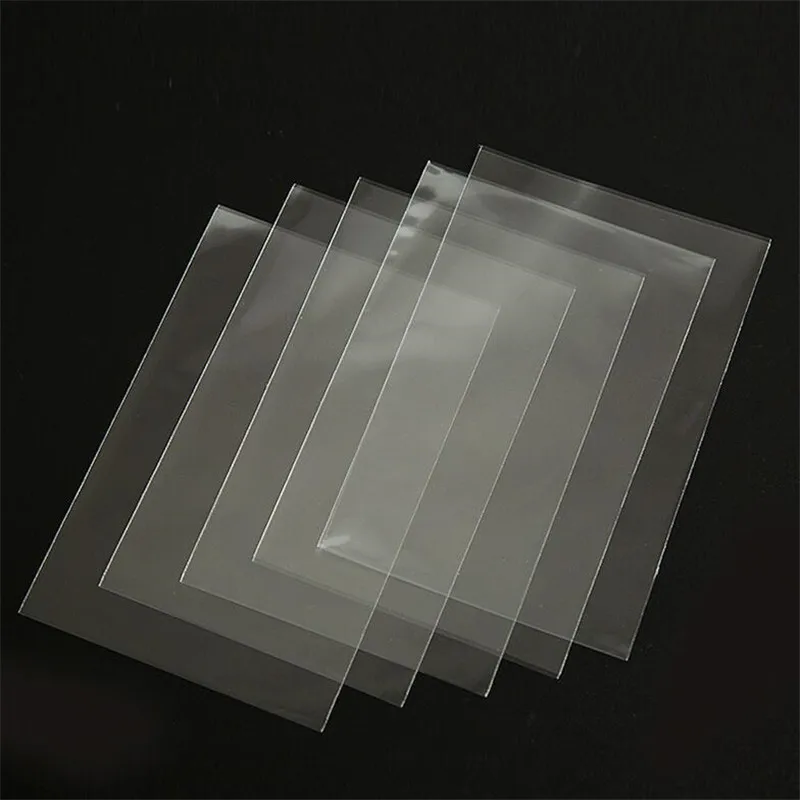 New 100pcs Transprant Card Cover Protective Holder For Business Playing Desk Board Game ID Cards Photocard Holders
