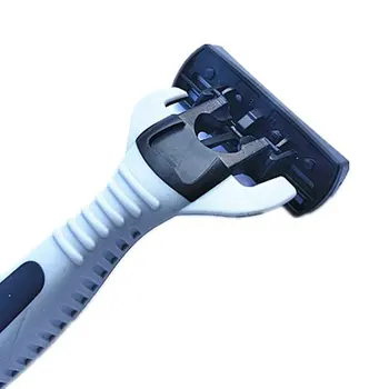 

Manual Beard Shaver Manual Hand Safety Razor 12PCS 6-Layer Blade ABS Grip Anti-slip Handle Portable Home Use