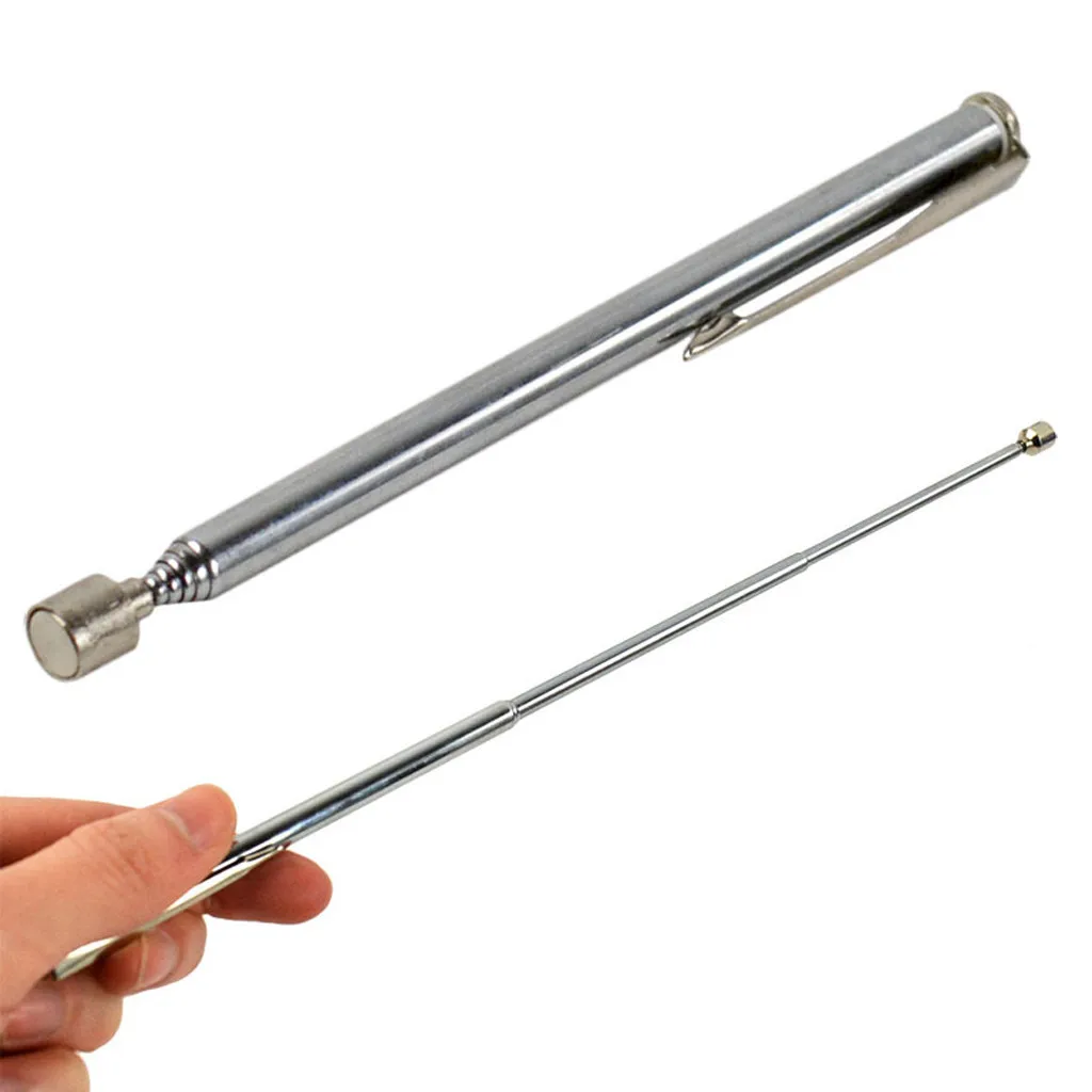 

Portable Telescopic Magnetic Pick Up Rod Tool Stick Extending Magnet Home Improvement Tools 1/2Pcs Pocket Clip Tool NEW 2020