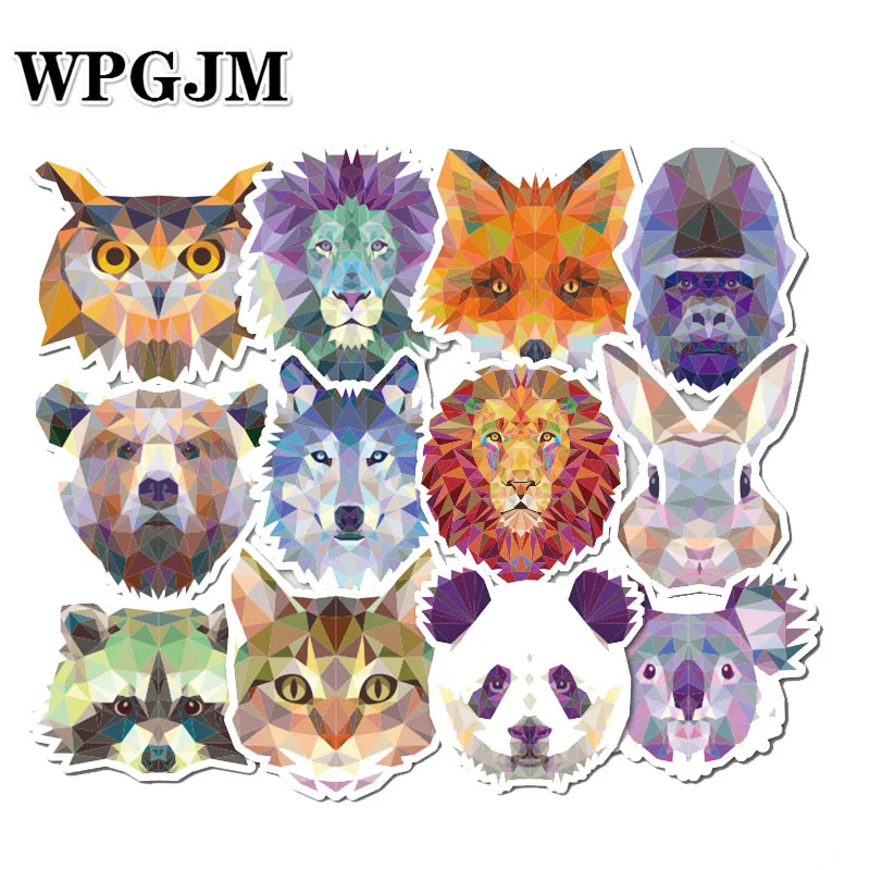 

35Pcs Animal Stickers Cool Series Set Stickers Animal Diamond Suitcase Luggage Skateboard Notebook Waterproof Stickers