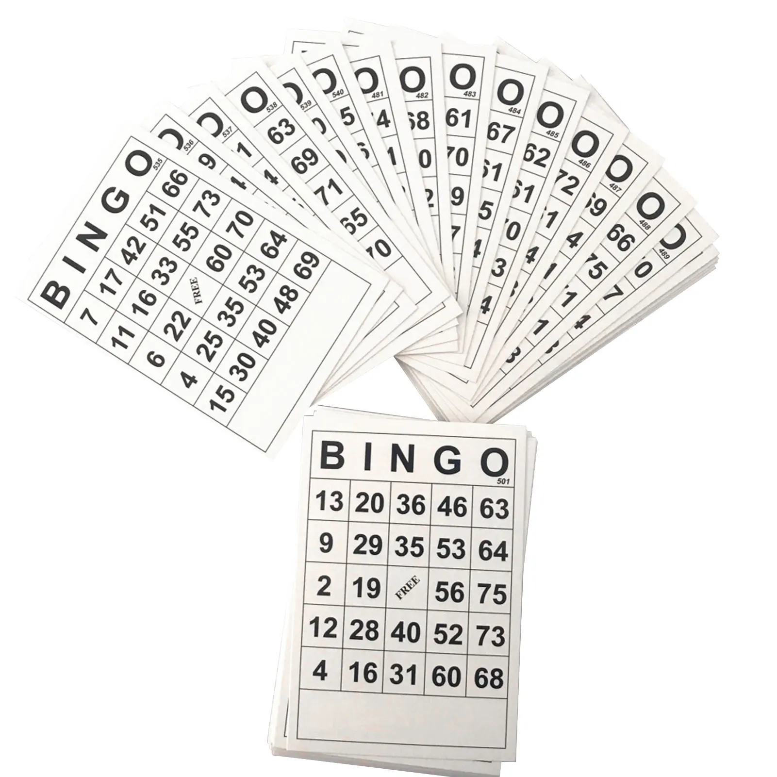 60Pcs Bingo Game Card Bingo Card For Fun Intellectual Development Game