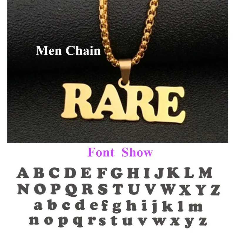 3 Men Chain BFF персонализированные имя длинное ожерелье для женщин и мужчин шкатулка цепочка на заказ табличка Колье Золото кеттинг Старый английский стиль - Окраска металла: 3 Men Chain