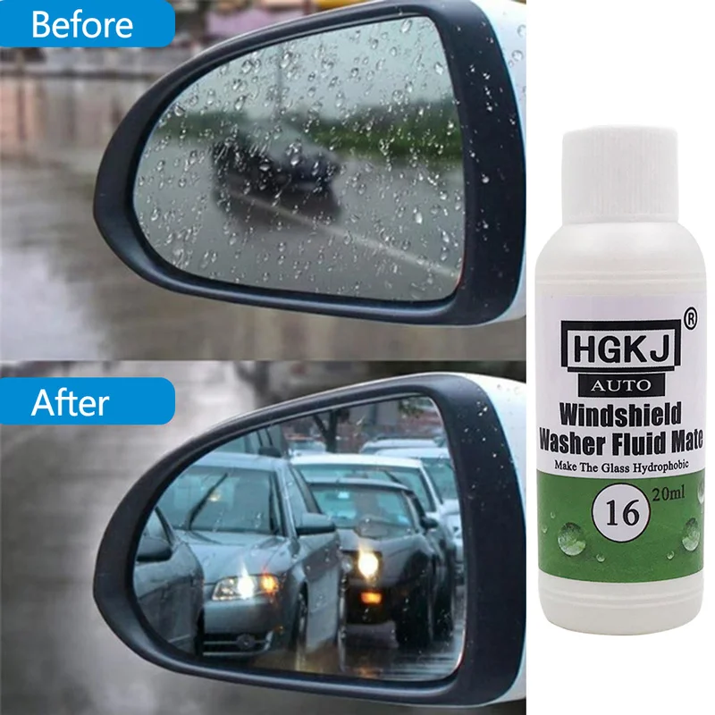 

20ml Car Glass Wash Coating Glass Cleaning Hydrophobic Windshield Washer Fluid Clean Window Repair Auto Maintenance Accessories