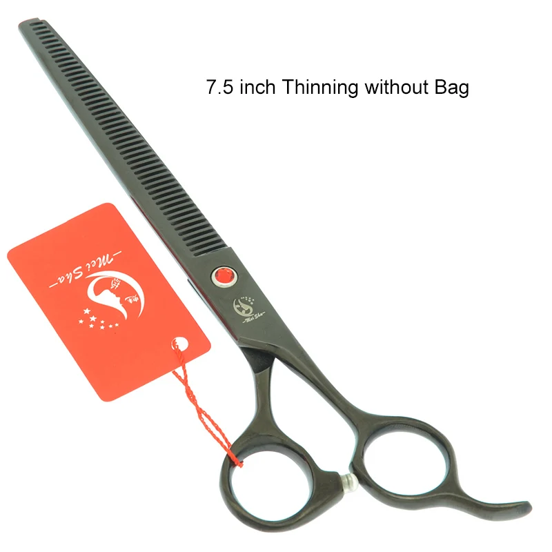 HB0259 no bag 8," ножницы для волос для домашних животных набор Япония 440c сталь Профессиональные ножницы для ухода за собакой режущие и истончающие и изогнутые ножницы HB0254 - Цвет: HB0259 no bag