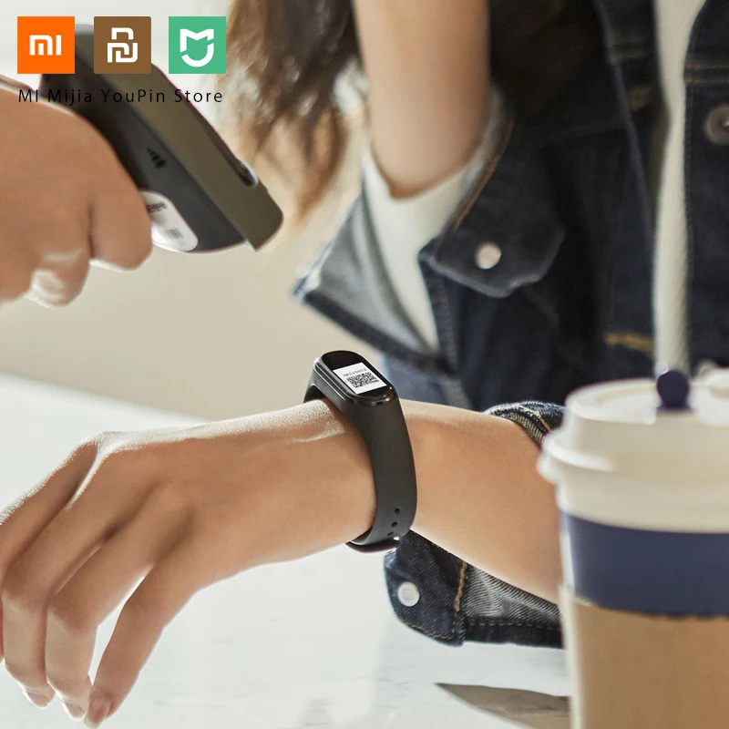 Смарт браслет Xiaomi Mi Band 4 фитнес с пульсометром 135 мАч Bluetooth 5 0 цветной экран