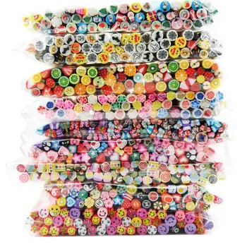 

1Pack 5mm Nail Art Decorations Fruit Flower Feather Fimo Canes Stick Rods Polymer Clay Stickers Nails Tips Manicure Accessories