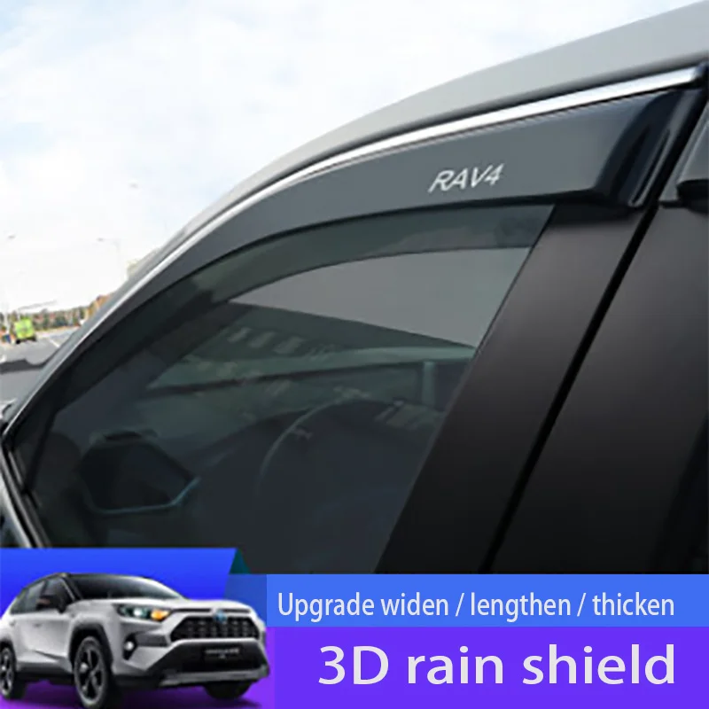 For Toyota RAV4 2014-2020 Windows Visor Side Wind Window Deflectors Visor Windshield On The Windows Accessories