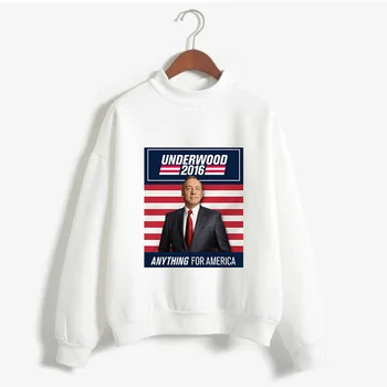 

Fashion House Of Cards Pullover Women Winter O-Neck Long Sleeve White Sweatshirt Streetwear Clothes Plus Size Hoodie Tops