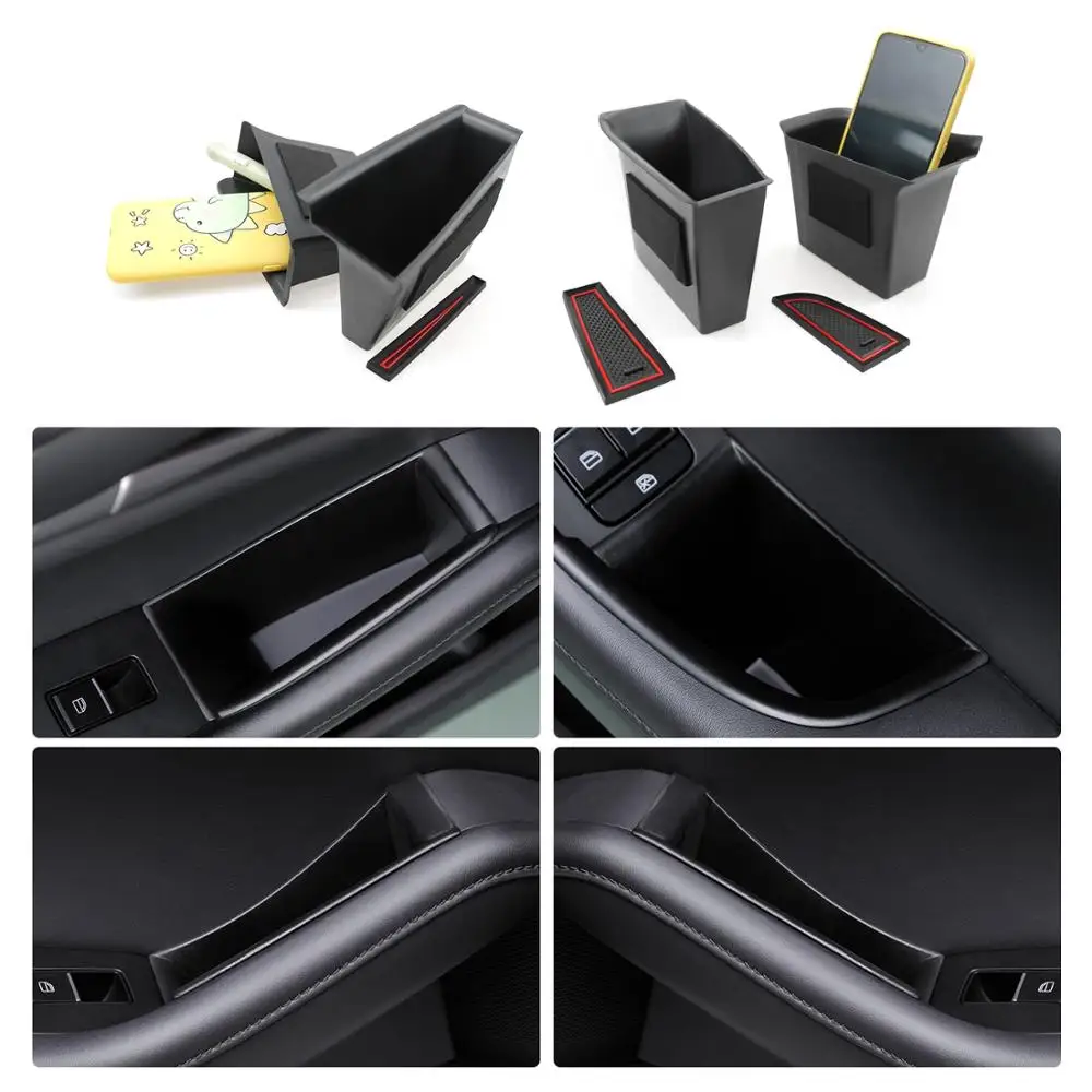 RUIYA 자동차 사이드 도어 보관함, 마쓰다 3, 마쓰다 CX-30 2019-2022, 오른손 운전 차량 도어 핸들 보관 액세서리
