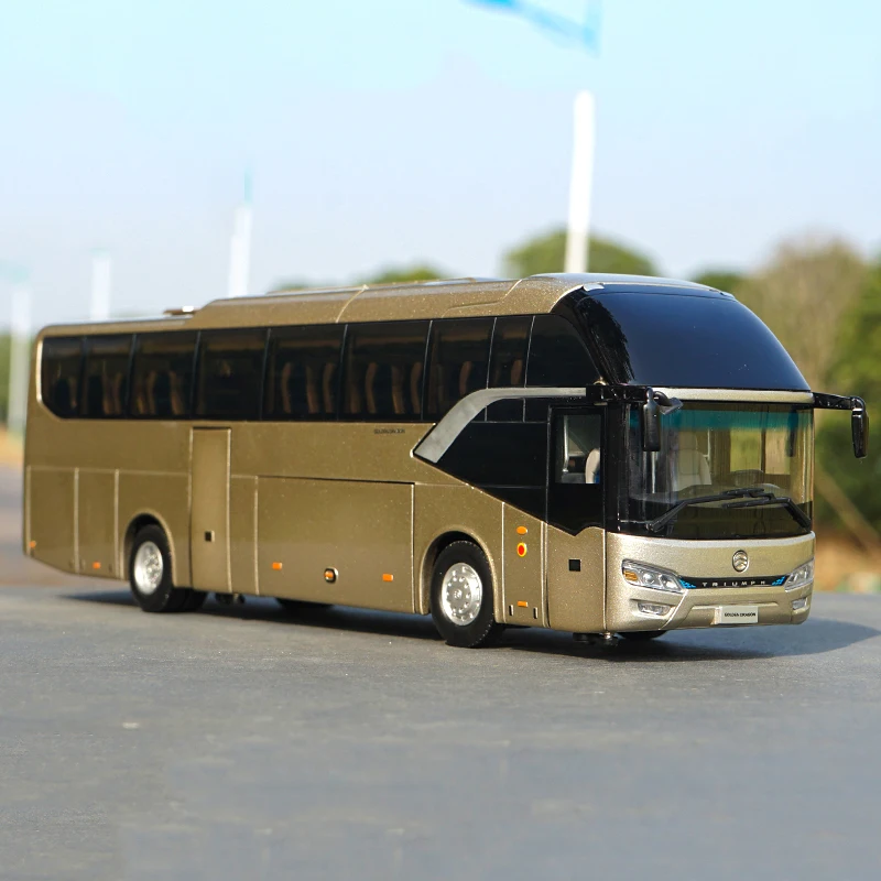 1:38 Масштаб литой модели xiamen golden dragon bus 1/38 сплав игрушечный автомобиль миниатюрный