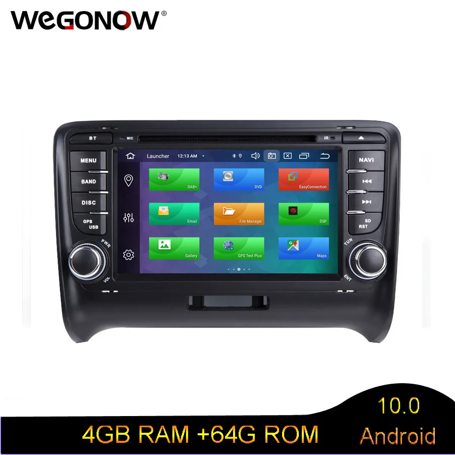 DSP HD IPS Android10 4 Гб ОЗУ 64 ПЗУ 8-ядерный автомобильный DVD-плеер GPS карта Bluetooth 0 RDS радио