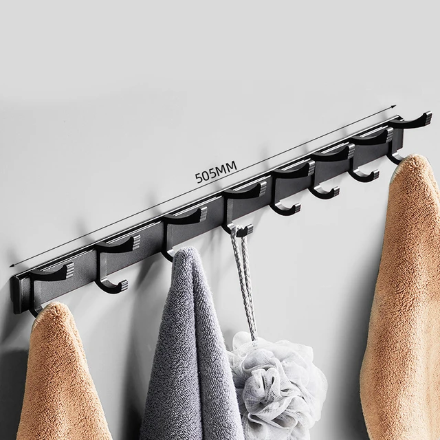 Heavy Duty Wall-mounted Hanging Bathroom Hook Rack Clothes Towel