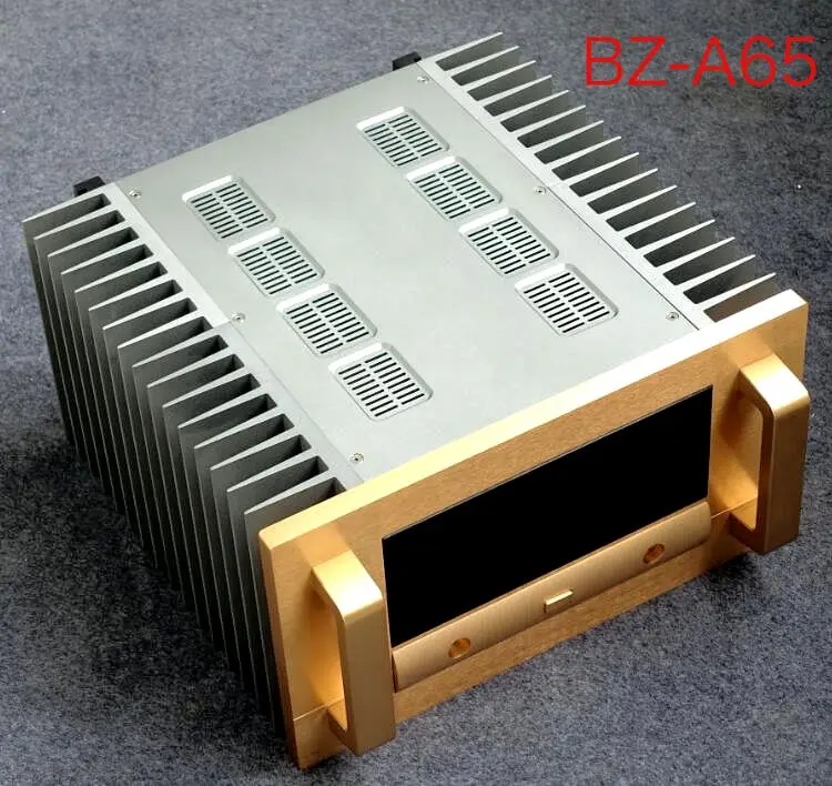 Full aluminum DIY A15/A35/A65  power amplifier chassis class A enclosure big heatsink HIFI VU header box