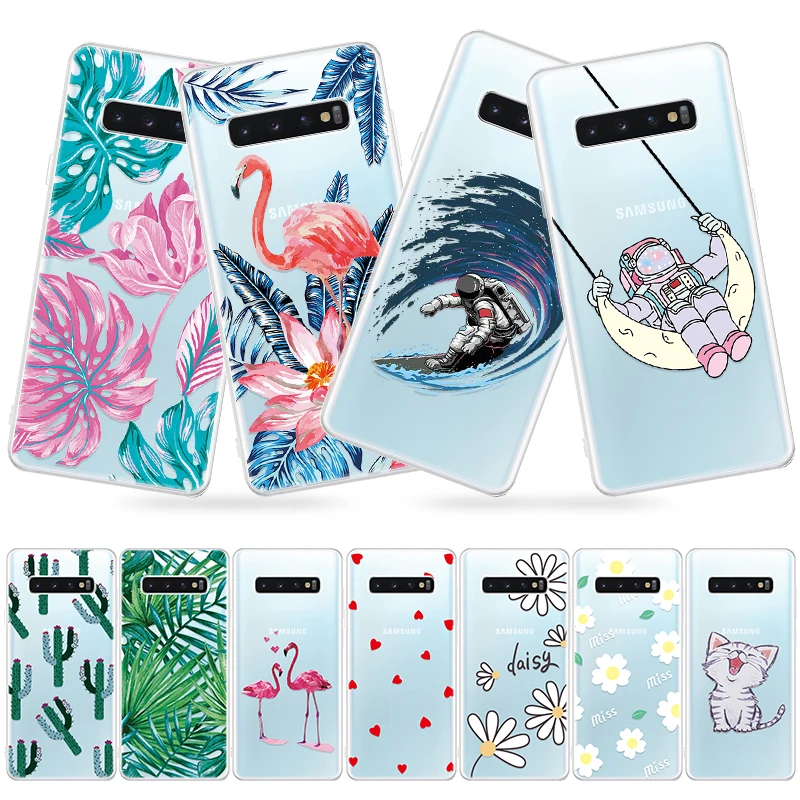 

Transparent Pattern Case For Samsung A20E A20 E A70 A60 A50 A40 A30 A10 Flamingo Heart Flower Silicone Cover on A 20 50 70 Coque