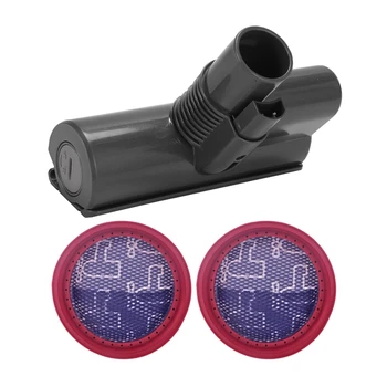 

EAS-2x for Dibea D18 D008Pro Hand-Held Vacuum Cleaner Round Washable Filter & 1x Detachable Electric Dust Mites Suction Head