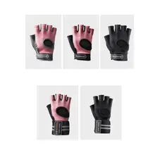 Новинка, перчатки на половину пальца, противоскользящие, дышащие, для фитнеса, тяжелой атлетики, гантели, спорт, ручная одежда, микрофибра, полиэстер, силиконовые перчатки