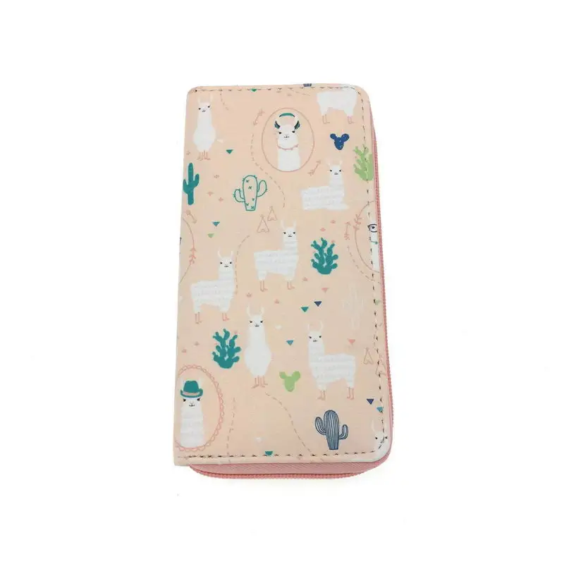 KANDRA модный длинный кошелек большой емкости Женская Фламинго цветочный принт сумка-клатч для телефона из искусственной кожи женский бумажник кошельки - Цвет: W361 Style3