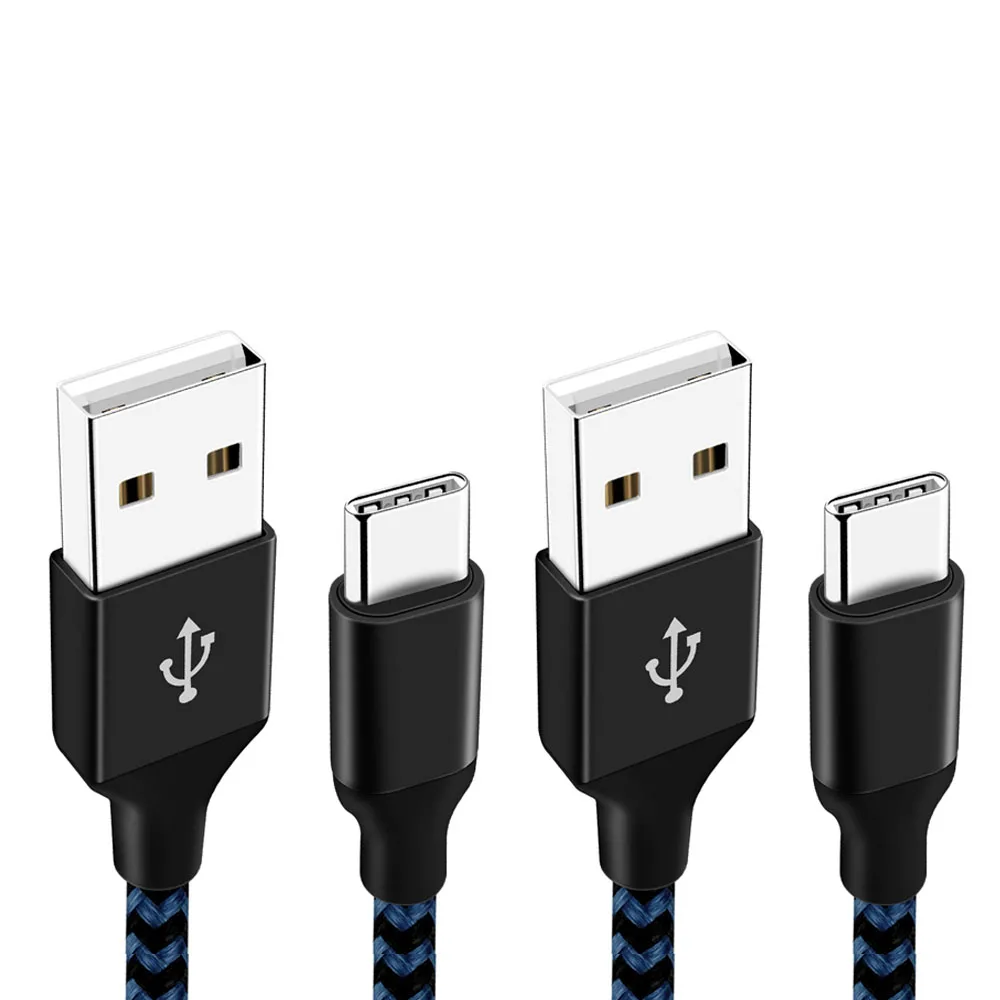 Кабель USB A-type C для samsung Note 9 S9 S8 провод для быстрой зарядки USB-C зарядное устройство мобильный телефон USB C кабель type-c - Цвет: Синий