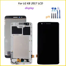 Протестированный дисплей для LG K8 2017X240 ЖК-дисплей сенсорный экран с рамкой дигитайзер сборка запасные части