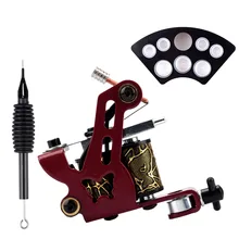 Профессиональный набор для татуировки, одна машинка для татуировки, электропитание, 20 цветов, набор чернил, Перманентный макияж, набор для татуировки