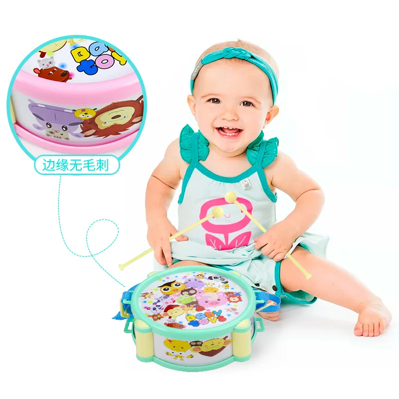 Isner Umbro bao you er 6 Pieces Music Drum Model Instruments 5 Pieces Hand Drum Musical Instrument Toy