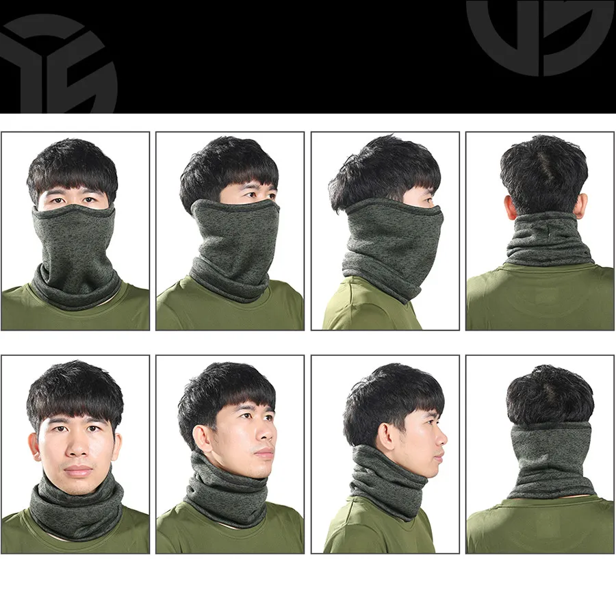 

Cold Weather Magic Fleece Headband Bandana Women Mask Head Neck Men Bicycle Tube Half Face Winter Scarf Snowboard Warmer Gaiter