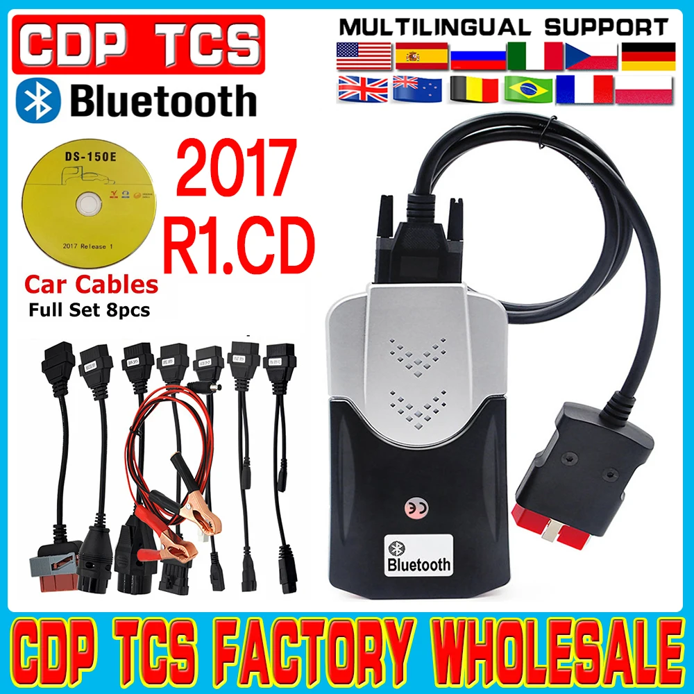 £18.73 High Quality Ds150 Autocom Cdp Tcs Bluetooth 2017R1 Delphis Vci Diagnostic