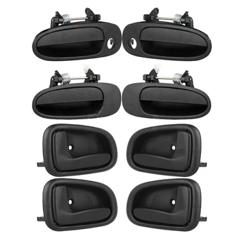 

8Pcs Car Exterior Interior Door Handle 69230-02030 69220-02040 for Toyota Corolla 98-02