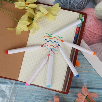 

Erasable Non-dust Chalk Removable Marker Pen 12 Colors Liquid Chalk Pens For Wall Sticker Kids Room Blackboard Kawaii Stationery