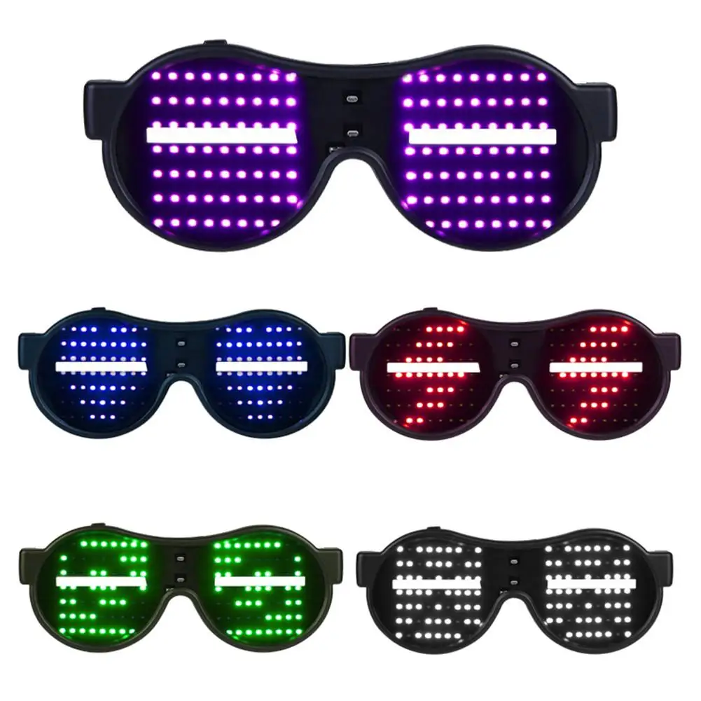 2020 New LED Glowing Glasses Party Nightclub KTV Flashing Led Glasses Luminous Eyewear Festival Birthday Party Decoration
