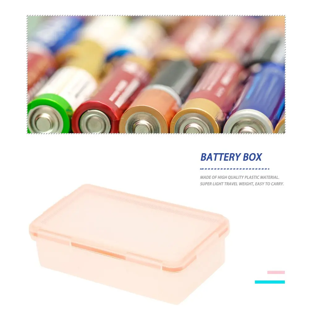 Fielect 2 x 18650 Battery Storage Case Holder Organizer Box Transparent 3Pcs