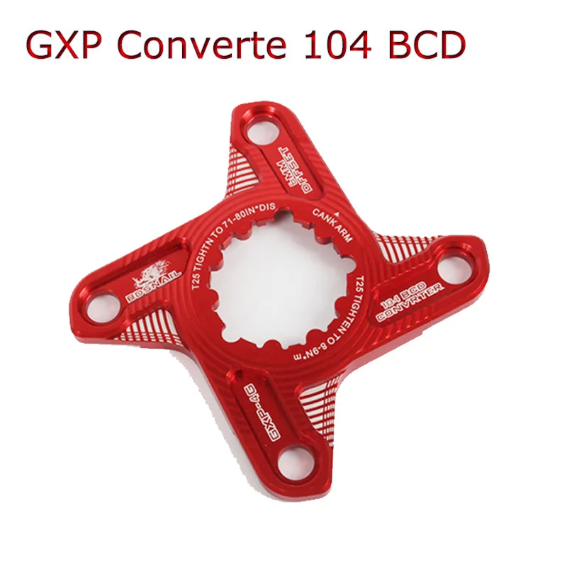 converter 4 claw JESSICA MTB GXP шатун алюминиевый 170 мм кривошипный 4/5 коготь велосипедный конвертер дорожный горный велосипед цепь Запчасти для велосипедов аксессуары - Цвет: converter 4 claw