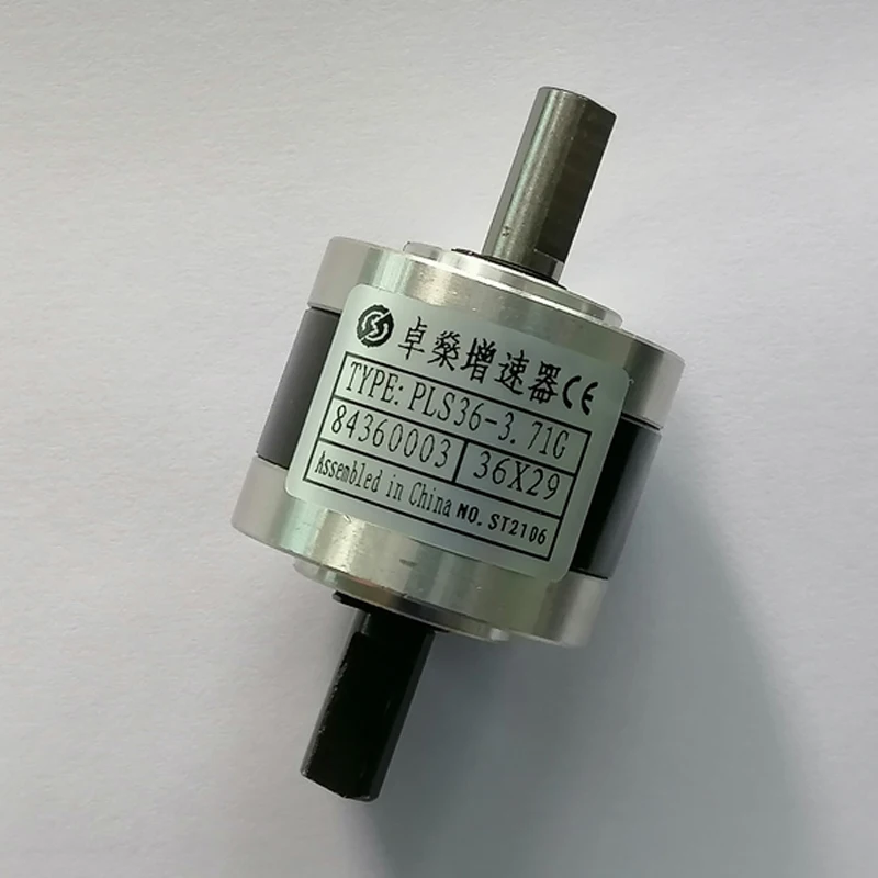 

1:14 1:19 1:27 Dual Axis Planetary Speed-up Gear Double Shaft Planet Gearbox PLS36 also Used as Speed Reducer