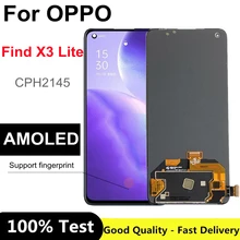 Bloc écran tactile LCD AMOLED, 6.43 pouces, pour Oppo Find X3 Lite CPH2145=