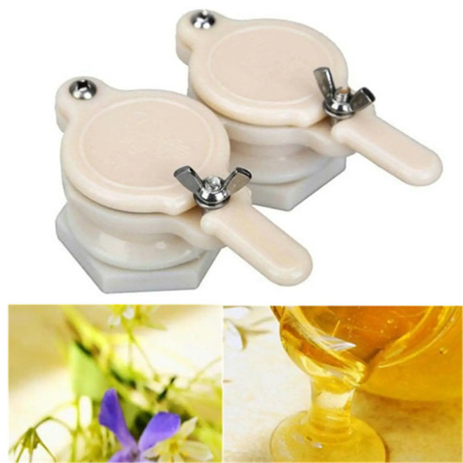 2 шт пластиковый пчелиный клапан с задвижкой для меда кран пчеловодства розлива экстрактор аксессуары