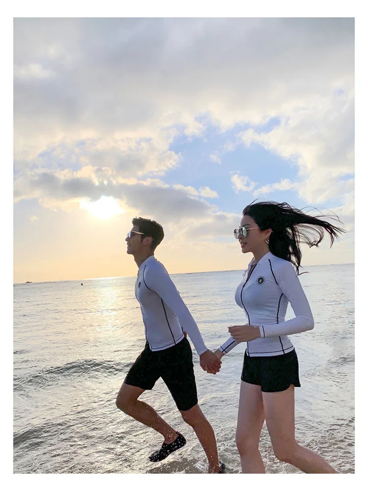 Sun-resistant Diving Suit Couples Diving Suit Long-sleeved Swimsuit Jellyfish Clothing Jellyfish Service Surfing Suit Men And Wo