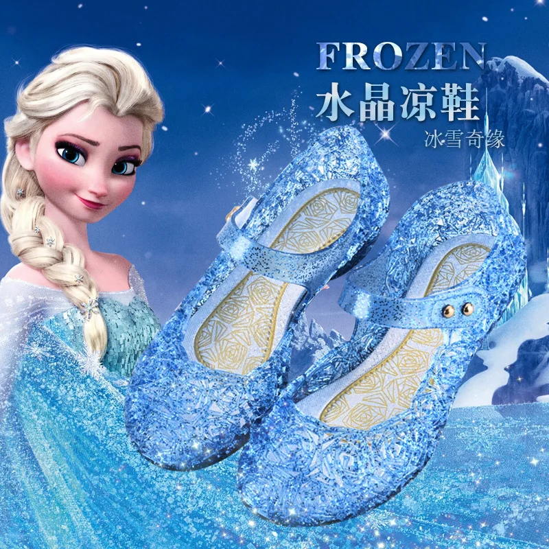 Gepolijst hoed Gebakjes Disney Frozen 2 Meisjes Prinses Sandalen Kinderen Baby Sandalen Regen  Schoenen Kristal Elsa Herfst Schoenen|Sandalen| - AliExpress