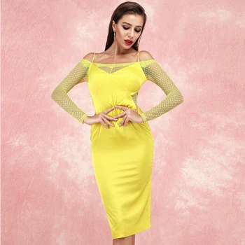 

2020 Vestidos Elegant Spring Summer Bandage Dresses Women Lace Sexy Off Shoulde Bodycon Sexy Club Party Woman Dress Clothing
