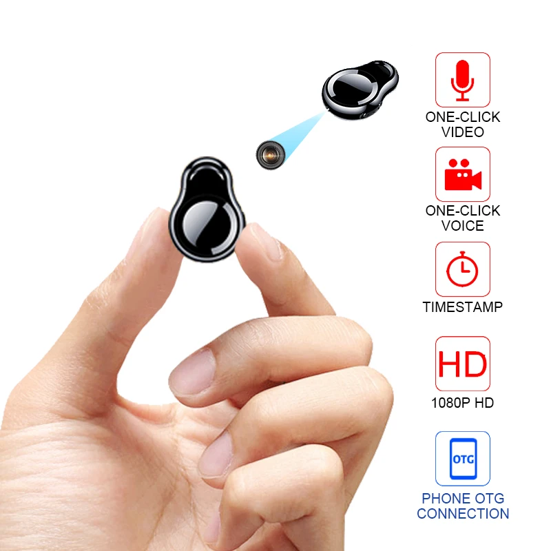 Mini camera 1080P HD Digital Voice Video recorder DV Professional small micro sound Dictaphone secret home cam | Электроника