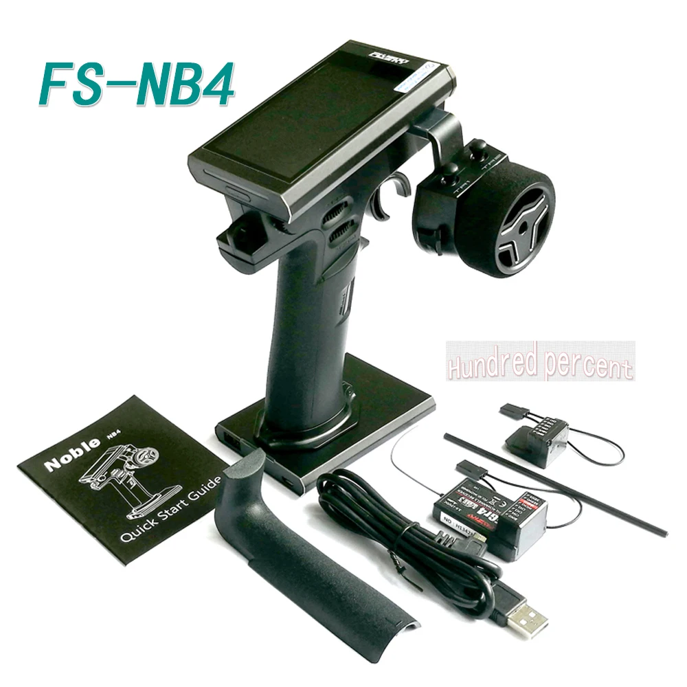 Flysky NB4 FS-NB4 2.4G 4CH Noble Radio Transmitter with FGR4 FGR4S Receiver Color Touch Screen for RC Boat Car