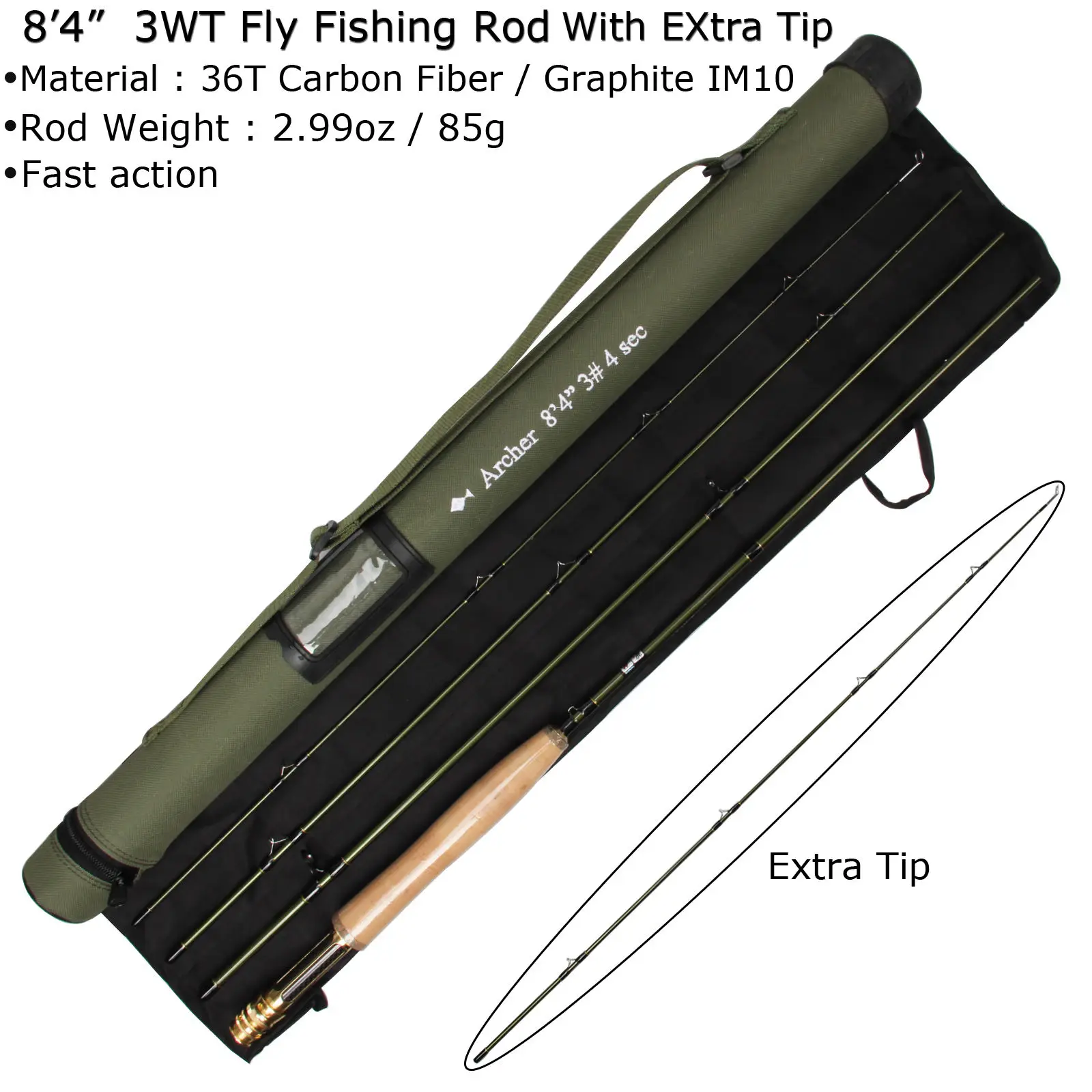 8.4 ft 3WT Extra tip