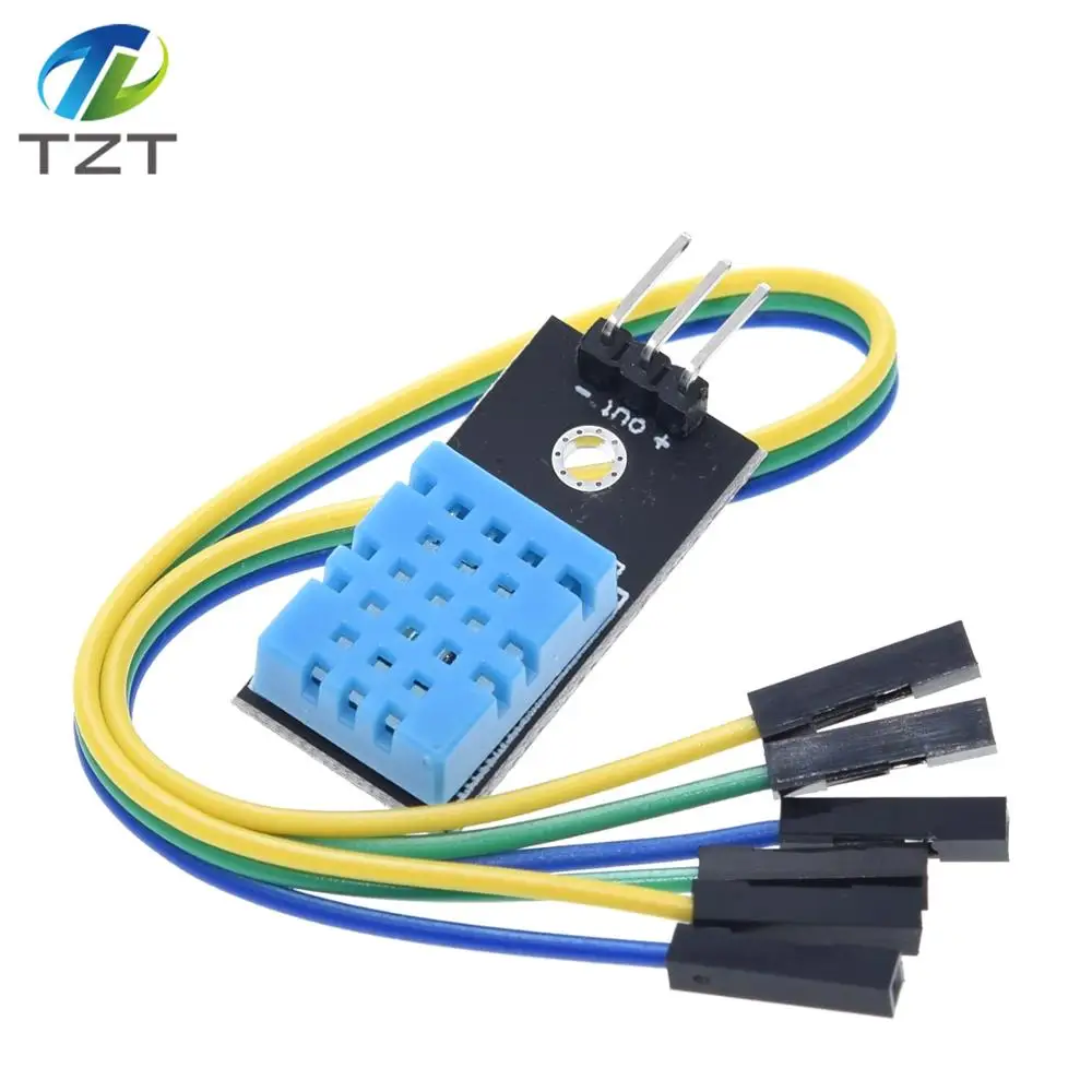 Датчик температуры и относительной влажности DHT11 модуль с кабелем для arduino Diy Kit - Цвет: DH11 module