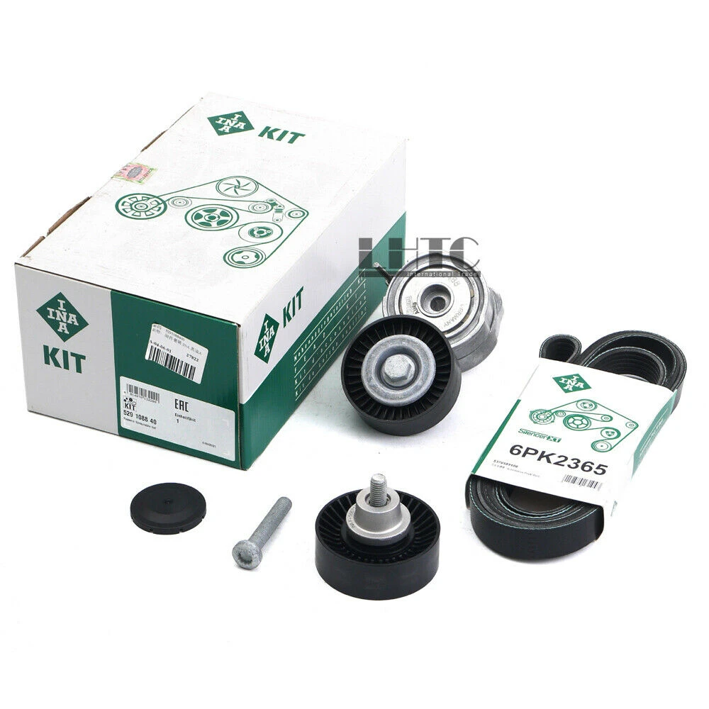 Compressor Alternator Ribbed V Belt Tensioner Kit For Audi A8 4h D4 2 5 3 0 Tfsi Belts Pulleys Brackets Aliexpress