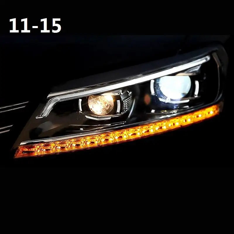 Запчасти Drl светодиодные лампы для укладки автомобилей Automovil Внешние фары автомобиля фары в сборе 11 12 13 14 15 для Volkswagen Passat