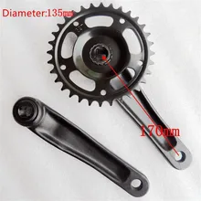 

New 32T Bike Crankset Alloy Fixie Single Speed Chainset Crank Chainwheel Bicycle Fixie Road Hole Crank MTB Bike Crankset