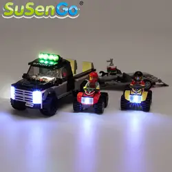 SuSenGo светодиодный комплект для городской СЕРИИ ATV гоночная команда строительные блоки комплект освещения совместим с 60148 (модель не входит