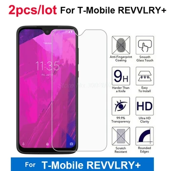 Перейти на Алиэкспресс и купить 2 шт. 9H 2.5D стеклянная пленка T-Mobile REVVLRY + glass T-Mobile Revvl Plus закаленное стекло на T Mobile Revvlry Plus Защитная пленка для экрана
